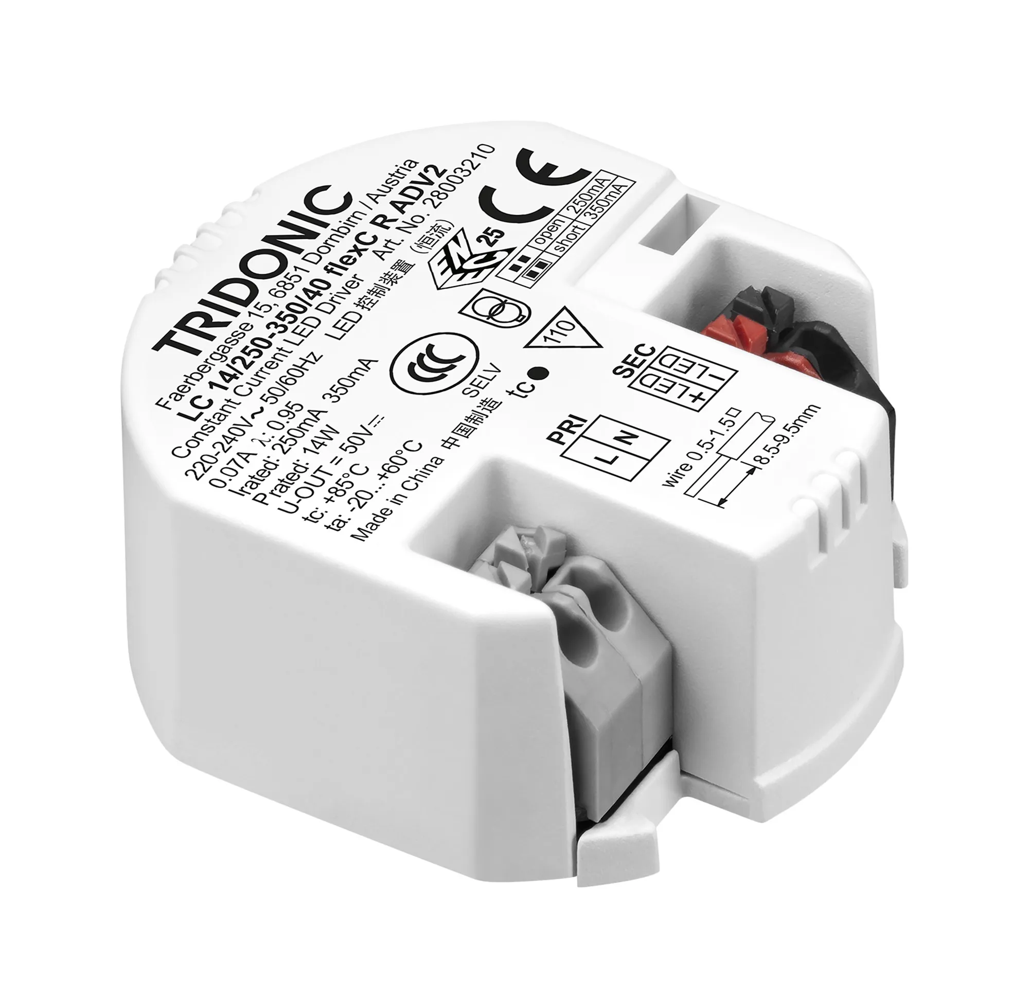 LC 14W 250-350mA flexC R ADV2 Constant Current LED Driver
